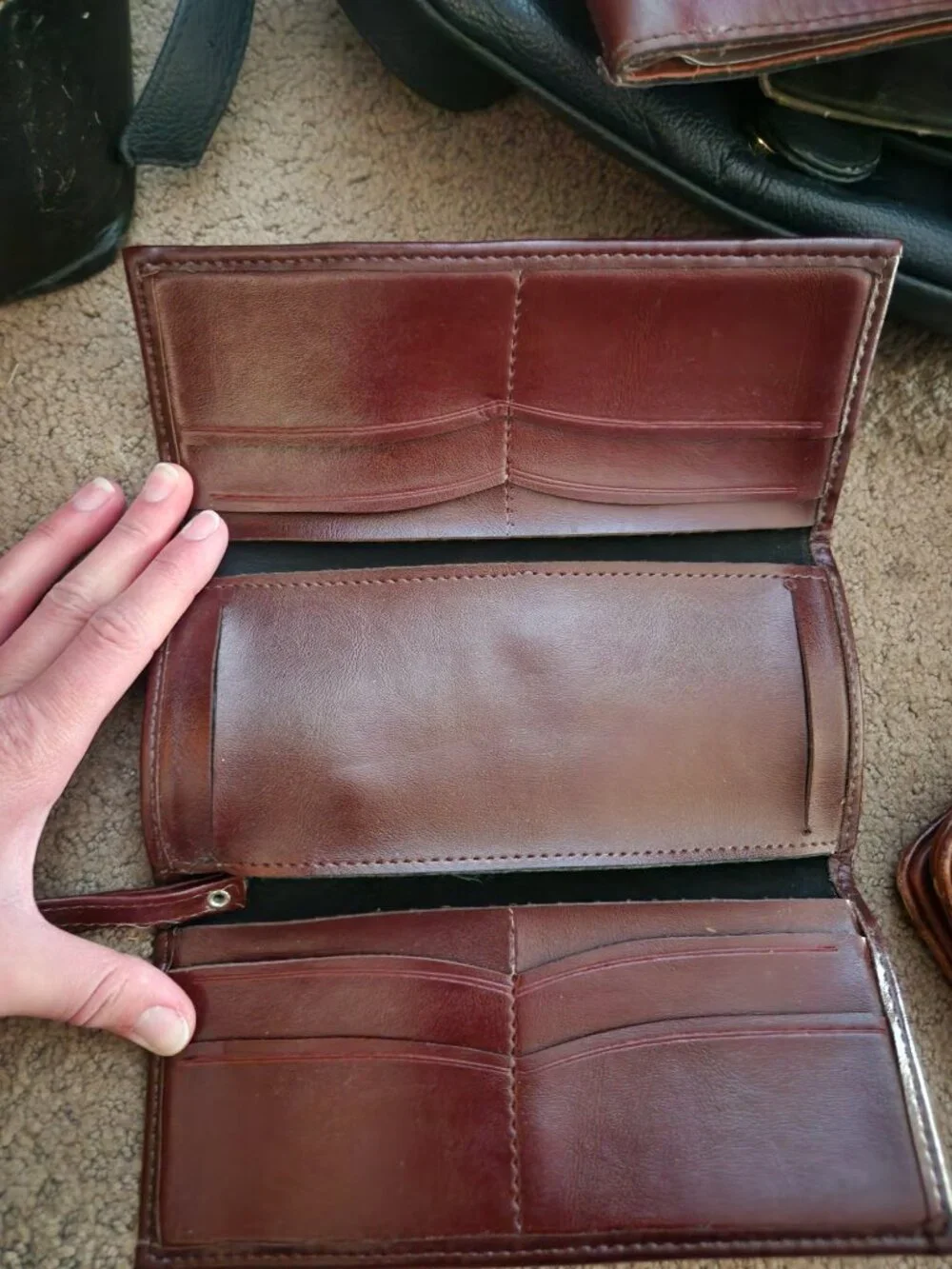 Vintage Adidas Leather Wristlet